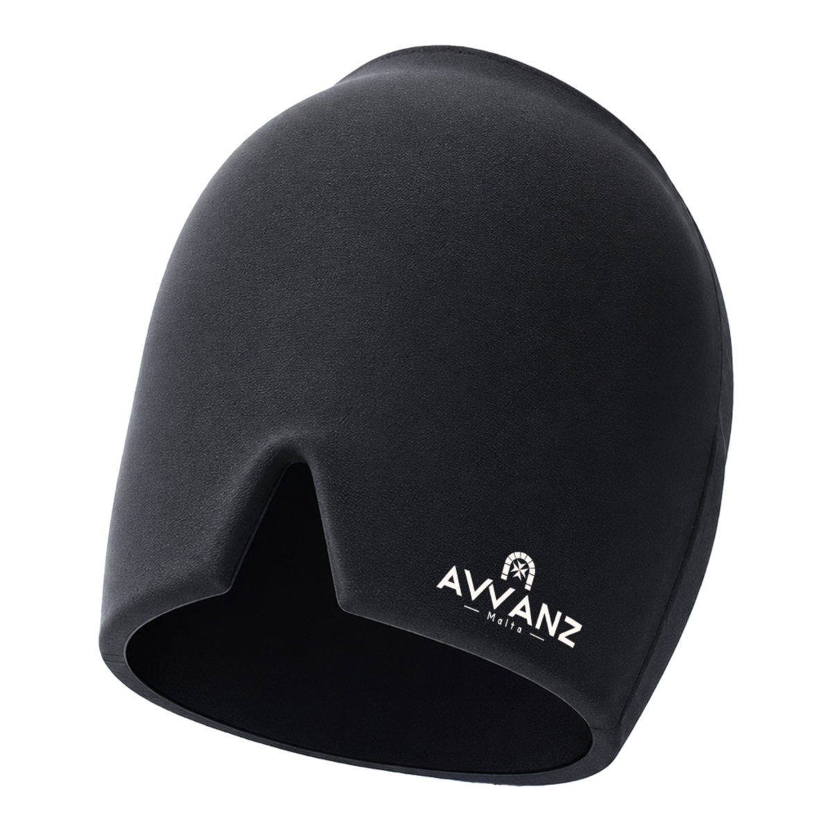 AVVANZ Migraine Relief Cap in black flexible solid gel